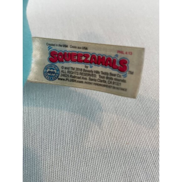 Squeezamals Nadia Narwhal Plush Toy 3in Blue White Soft Squishy Stuffed Animal - Picture 6 of 7